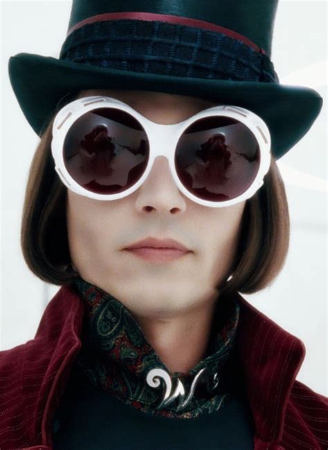 johnny depp Willy Wonka goggles